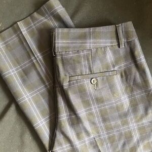 Express Plaid Editor Trousers